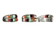 Sterling Silver Double Strand Toe Ring W/ Seed Beads