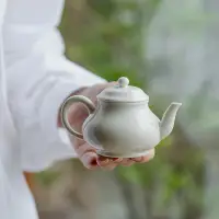 在飛比找蝦皮購物優惠-草木灰美人泡茶壺復古小茶壺家用陶瓷泡茶器水壺單壺帶過濾孔沖茶