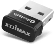 Edimax Bluetooth Adapter for PC, BT 5.0 EDR Nano USB Dongle, Fast Black
