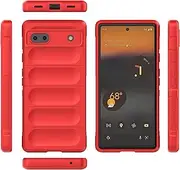 Cover Compatible with Google Pixel 6a 5G,Compatible with Google Pixel 6a 5G GX7AS GB62Z Camera Protection Anti-Drop TPU Mobile Soft Case Red
