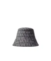 Valentino Toile Iconographe Reversible Bucket Hat 55,56,57,58 Gray/dark grey