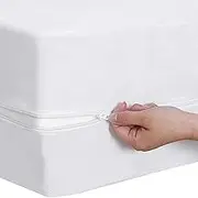 Zipper Anti Allergy Bed Bug Waterproof Mattress Total Encasement Protector Cover (King)