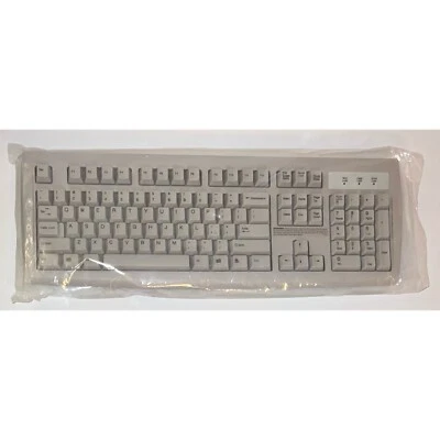 NEW Toshiba KB-2971 Wired Keyboard Computer Off White PS2 QWERTY