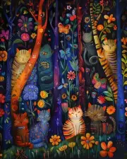 Diverse 8x10 Meow Masterpieces Cat Art Prints Feline Fine Art 21700929