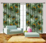 3D Peacock 566 Blockout Photo Curtain Print Curtains Drapes Fabric Window AU