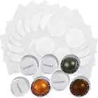 Aluminum Foils Lids to Reuse Coffee Pods Compatible with Nespresso Vertuoline Ca