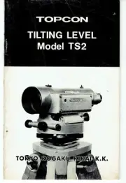 Topcon TS2 Tilting Level Instruction Manual