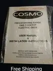 COSMO Free Standing Range Gas CookTop Oven Universal LPG MANUAL *NEW*