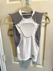 McDavid Hex Sternum Youth XS Shirt with Chest Protection Pad Sports Gear NEW