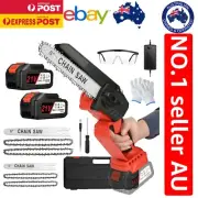 Cordless Mini Chainsaw 8-Inch - Effortless Tree Pruning & Safety Features