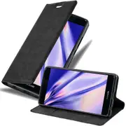 Huawei P9 PLUS Case - Protective Case with Stand Function and Card Slot NIGHT BLACK