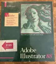 Adobe Illustrator 88 v2.0 Apple Macintosh NOS Vintage Software ~ FACTORY SEALED!