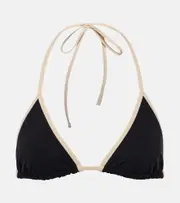 [Toteme] Toteme Halterneck bikini top AU 10 black