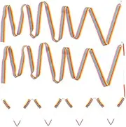 Amosfun Boys and Girls-Friendly Dance Ribbons 10pcs Gymnastics Streamers Perfect for Dance Performances Gymnastics Classes