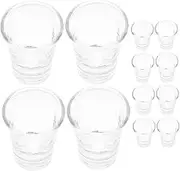 ULTECHNOVO 24 Pcs Glass Communion Cups Set for Church Services Fits Standard Communion Trays Elegant Glass Drinking Cups for Religious Ceremonies for Use