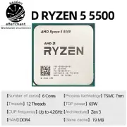 Ryzen 5 5500 6-Core CPU Processor AM4 – High Performance for Gaming & Desktop