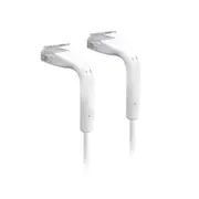Ubiquiti UniFi Patch Cable, 10-Pack,(OEM, Non-Retail Suggest ), Low Plastic, Length 0.1m, WHITE, Both End Bendable to 90 Degree, RJ45 Cat6 NHU-UC-RJ45-WT-10