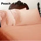 Peach Striped Queen 4 Piece Bed Sheet Set 1000 Thread Count 100% Egyptian Cotton