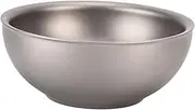 XIASABA Portable Medium Size High Hardness Pure Ti Bowl for Outdoor Camping Picnic Hiking