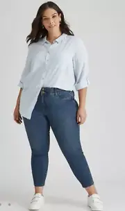 Women’s Size 22 Blue Autograph Denim Slim Leg Regular Jean BNWT