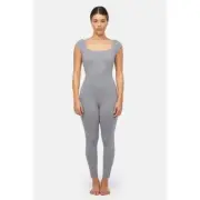 NEW! LACAUSA Flow Size XS Gaia Unitard Granite Jumpsuit Yoga $98 msrp H15-2