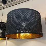 IKEA NYMÖ Pendant Lamp shade, Black/ Brass color 23×14" Large (Shade only) NEW