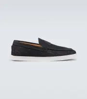 [Christian Louboutin] Christian Louboutin Varsiboat suede loafers AU 7.5 black