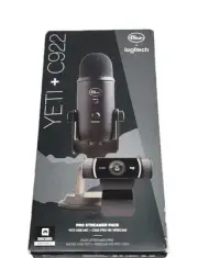 Logitech Streamer Microphone Camera C922 Pro HD Webcam Blue Pro Pack podcast