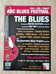 ABC Blues Festival - Original Promo Poster - John Lee Hooker Stephen Cummings ++