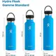 Hydro flask-21oz (621ml) 水瓶便攜式不銹鋼真空保溫瓶戶外運動健身水杯 - 雨滴藍色