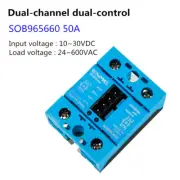 ENMG Dual control single phase solid state relay SOB965660 50A DC-AC 10~30VDC