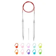 11 Gauge Knitting Circular Needle 32 Inch with Needle & Stitch Markers