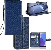 Cover Compatible with Samsung Galaxy A34 5G,Compatible with Samsung Galaxy A34 5G Phone Case Magnetic Clasp Stand Card Holder Wallet Blue