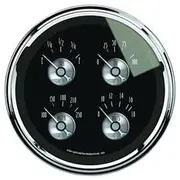 Autometer Black Diamond Quad Gauge Fuel/Oil/Water/Volts - AU2011