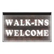 Walk Ins Welcome Shop Convenience Store Cafe Home Decor Light Neon Sign