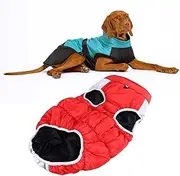 Winter Dog Coat Soft Cotton Thickened Padded Warm Reflective Dog Jacket Vest Clothes Dog Harness Coat for Dogs (6XL)