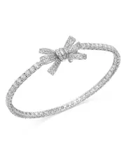 Bloomingdale's Fine Collection Diamond Bow Tennis Bracelet in 14K White Gold, 5.00 ct. t. w.