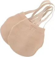[VANZACK] Barefoot Women Dance Shoes Half Sole Dance Shoes Comfortable and Elastic Breathable Protector Beige