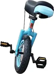 12 Inch Outdoor Wheel Unicycle with Comfortable Saddle Seat for Sports Fitness Exercise Health Beginners (Color : Blue, Size : 12Inch) Durable TDF