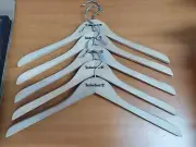 EXTRA QUALITY NEW TIMBERLAND LOGO WOOD CLOTHES HOOKS HANGERS Lot of 5