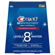 Crest 3D Whitestrips Dental Whitening Kit Glamorous White 14 EA