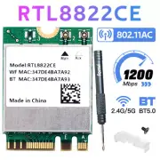 Realtek RTL8822CE M.2 NGFF WiFi Card Dual Band Laptop PC Wireless Bluetooth Card