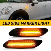 2x Amber Dynamic LED Front Side Marker Lights For 2011-2016 MINI Cooper R60 R61 (for: Mini)