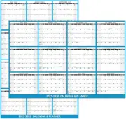 2025-2026 Yearly Wall Calendar - Large Dry Erase Calendar for Wall, 23" X 35"