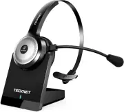 TECKNET Bluetooth Wireless Headset with Microphone for PC Phone Noise Cancelling