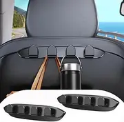 DICMKY 2 Pack Car Seat Hooks for Tesla Model Y Model 3 Accessories 2025 2024 2023 2022 2021, Purse Hanger for Car, Automotive Seat Back Organizers for Purses Bags, Handbag Backpack Grocery Bag Holder