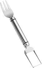 Lunaobrik Watermelon Air Conditioner, Watermelon Fork Slicer Cutter, Stainless Steel Watermelon Cutting Artifact - Double Head Ergonomic Non-Slip Handle Mango Ball for Preparing