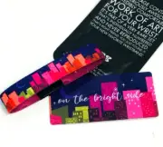 ZOX **ON THE BRIGHT SIDE* Silver Med Single Wristband w/Card