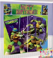 TMNT Teenage Mutant Ninja Turtles Scene Setter Backdrop Decoration