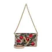 [Valentino Garavani] Valentino Garavani-Multicolor Small Leather Clutch-Donna OS OS